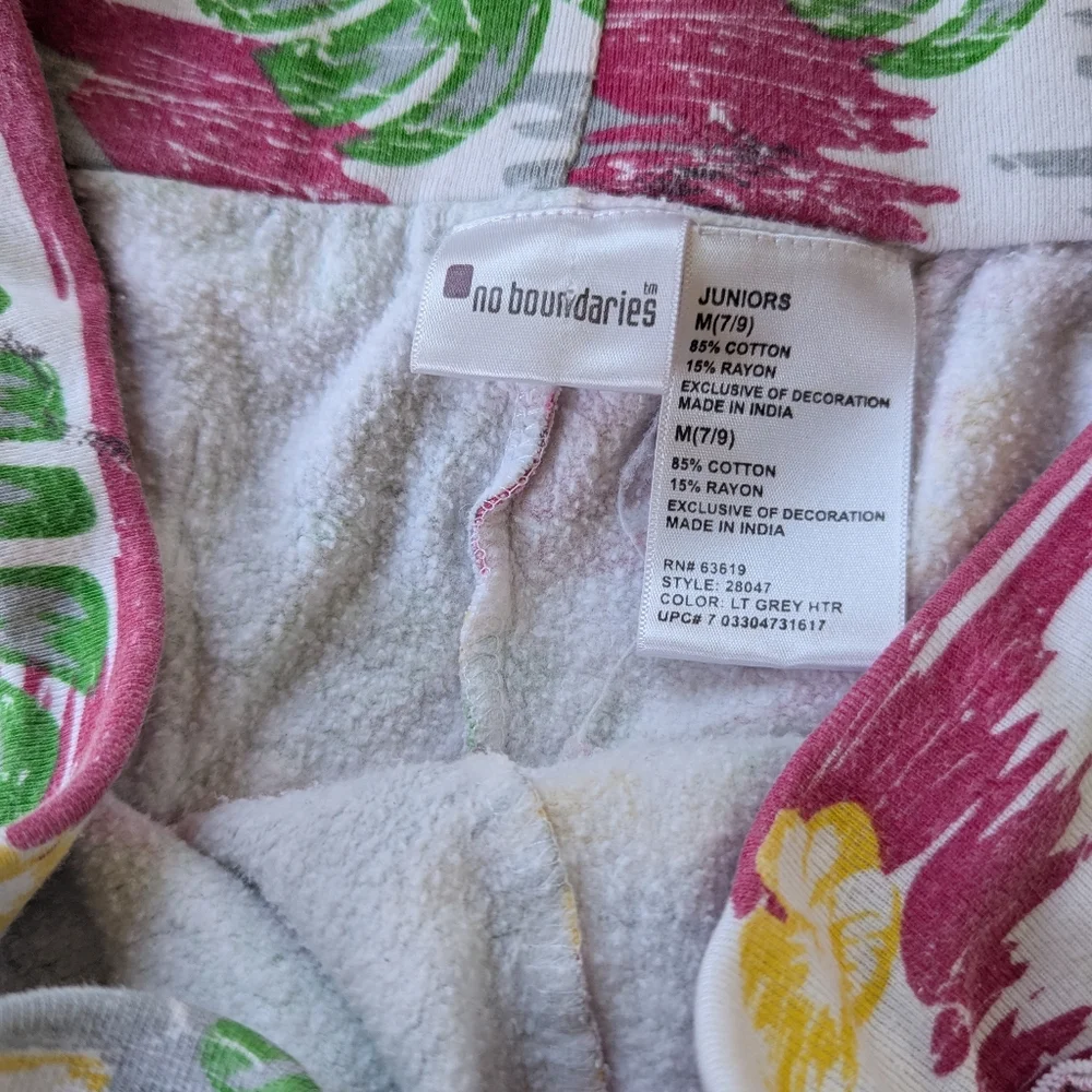 Y2k No‎ Boundaries Tropical Micromini Sweat Shorts Low rise